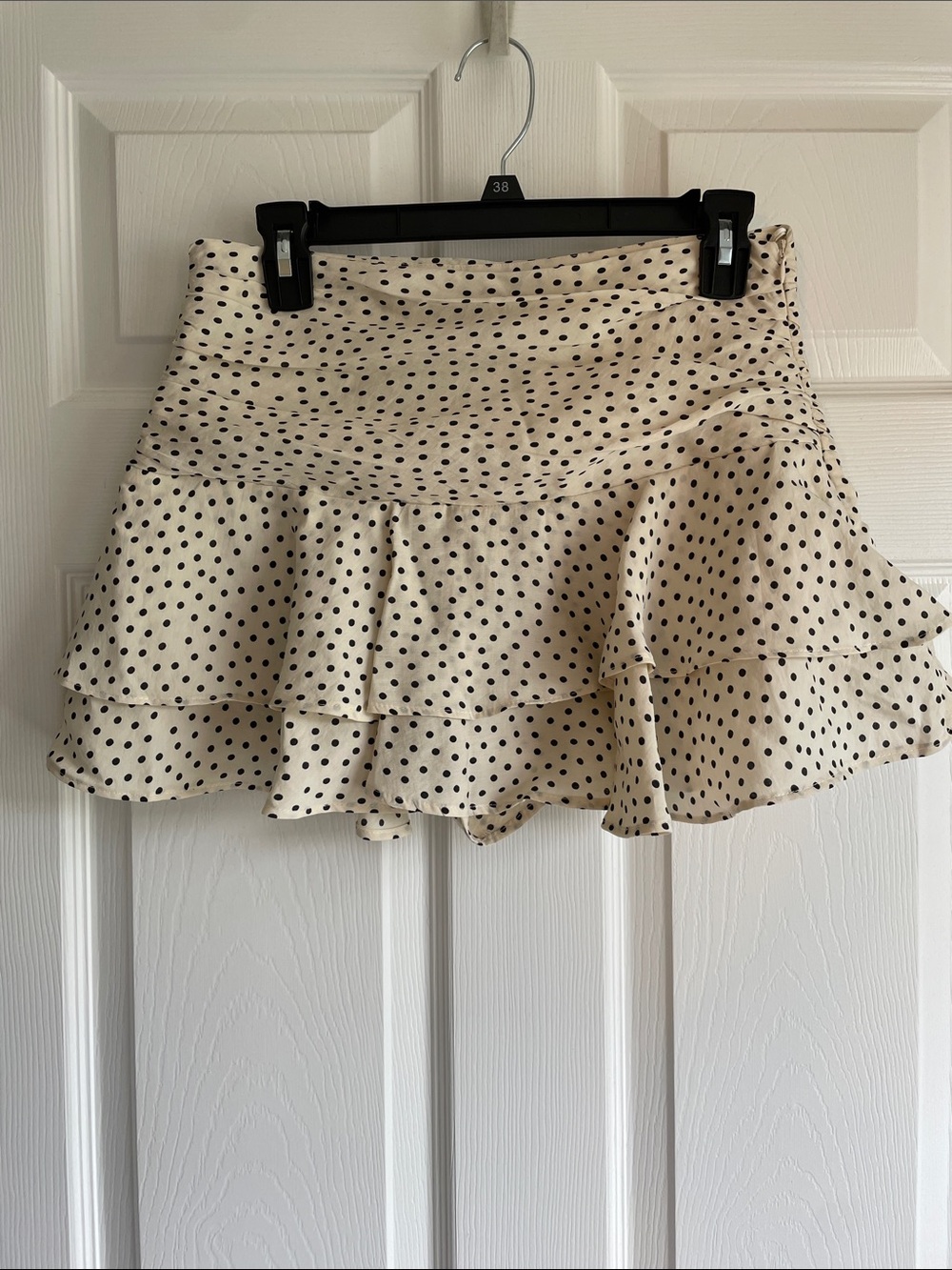Zara Skort - Cream with Black Polka Dots